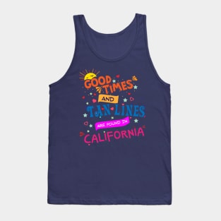 Good Times and Tan Lines in California Tank Top